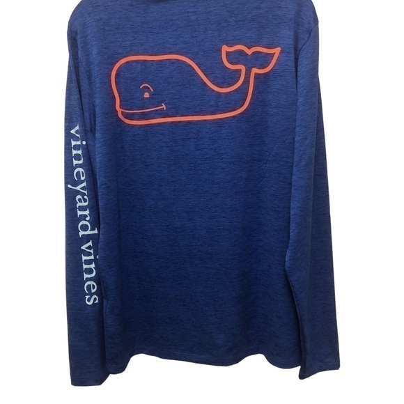 Vineyard Vines Performance Blue Wale Logo Long Sleeve Tee Shirt Men’s Size Small - Picture 2 of 10